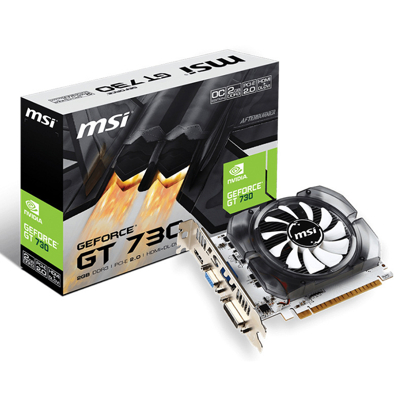 适用迷你短小机箱 微星MSI GT730 2G 独显 静音 ITX 办公电脑亮机