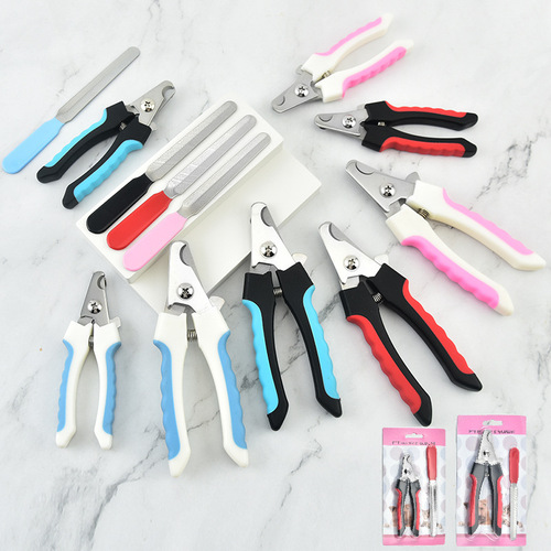 Pet Nail Scissors, Stainless Steel Pet Nail Trimmers, Pet Nail Clippers, Pet Grooming Nail Cleaners, Pet Nail Files