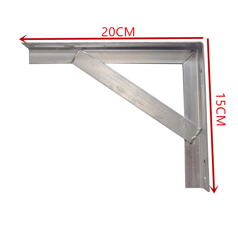 (2개) 각형 철제 브라켓 각형 강철 삼각대 벽 하중 지지 플레이트 브라켓 파티션 지지 선반 두껍게 하기 케이블 고정