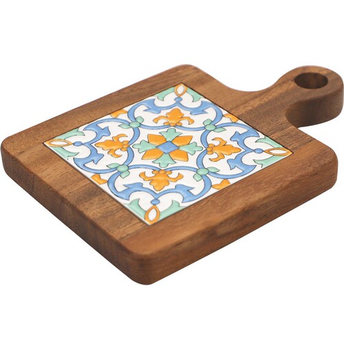Acacia wood tile pot mats, wooden anti-scalding plate mats, solid wood dining table insulation mats, dining table mats, acacia wood mats