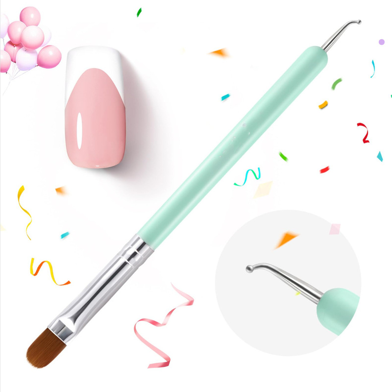Gel Nail Art Brush Nail Art Brush Painting Design Tools Double Point Pen French Nail Cleaning Brush