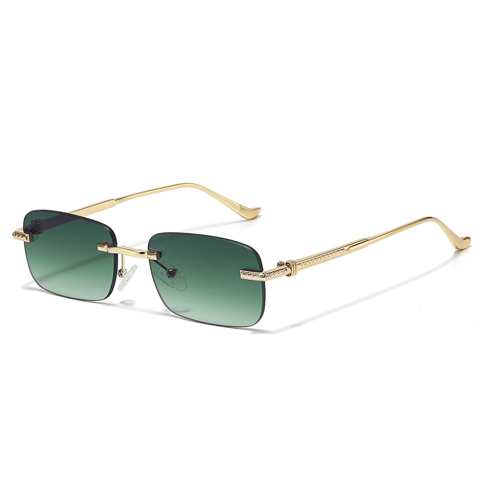Kvadrat Çərçivəli Rimless Günəş Eynəyi