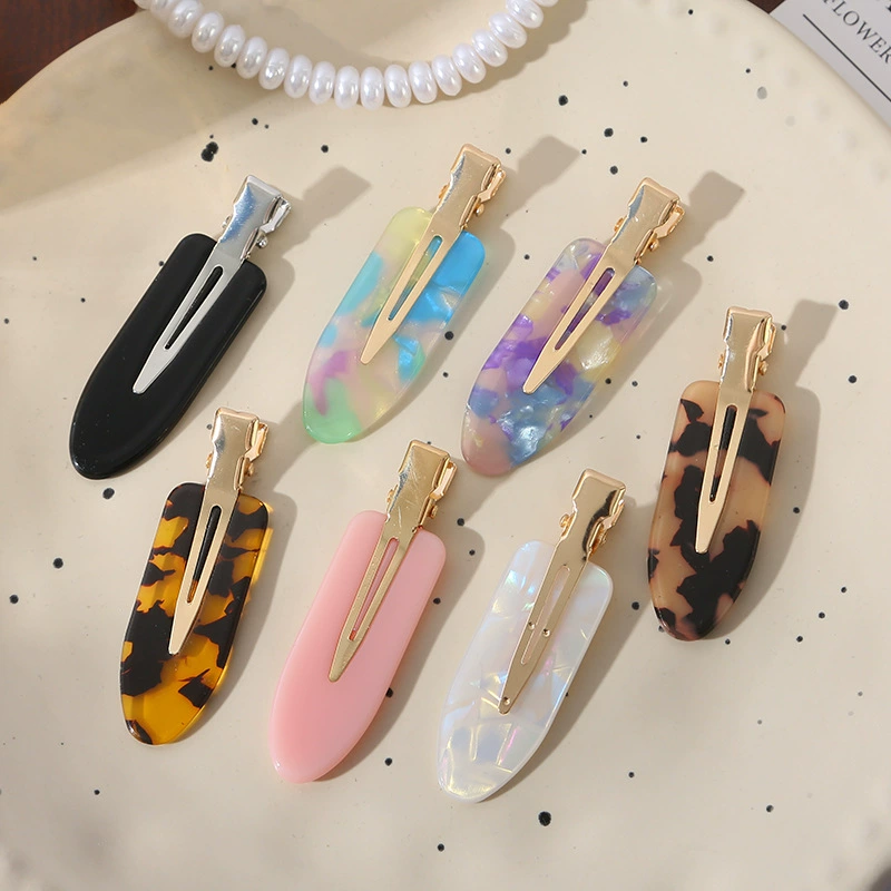 Боковой зажим Акриловые заколки для волос без следов