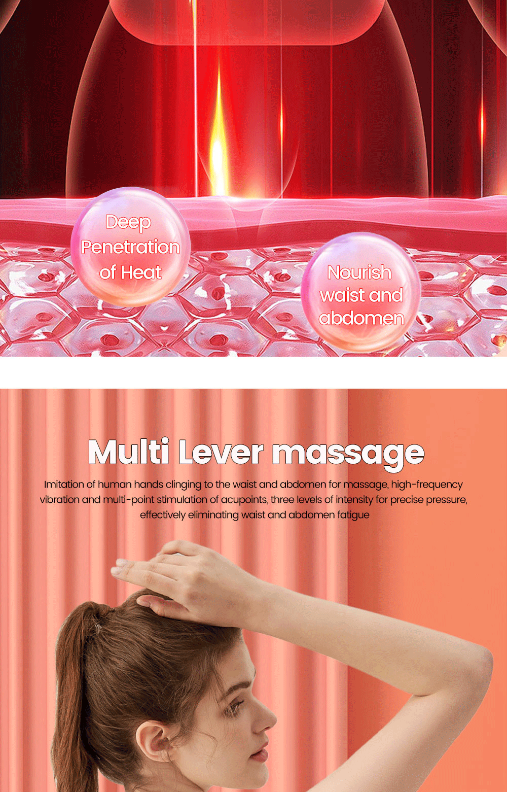 新品暖宫腰带礼盒宫寒加热大姨妈神器女生月经期痛经电热按摩神器