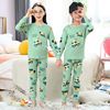 Children's cotton thermal underwear, set, pijama suitable for men and women, demi-season down jacket