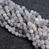 Organic matte crystal, round beads, bead bracelet, necklace, accessory, factory direct supply