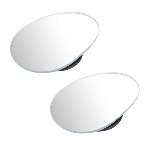 Car reversing rear view auxiliary blind spot mirror HD edged glass 360 degree elliptical frameless car small round mirror
