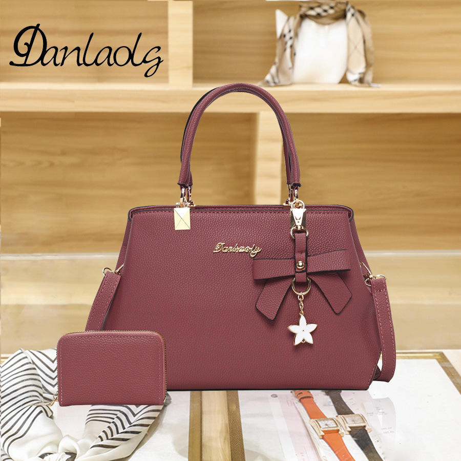 [Productos de Guangzhou] bolso de mujer de gran capacidad otoño 2025, bolso de boda con lazo de alta calidad para mujer