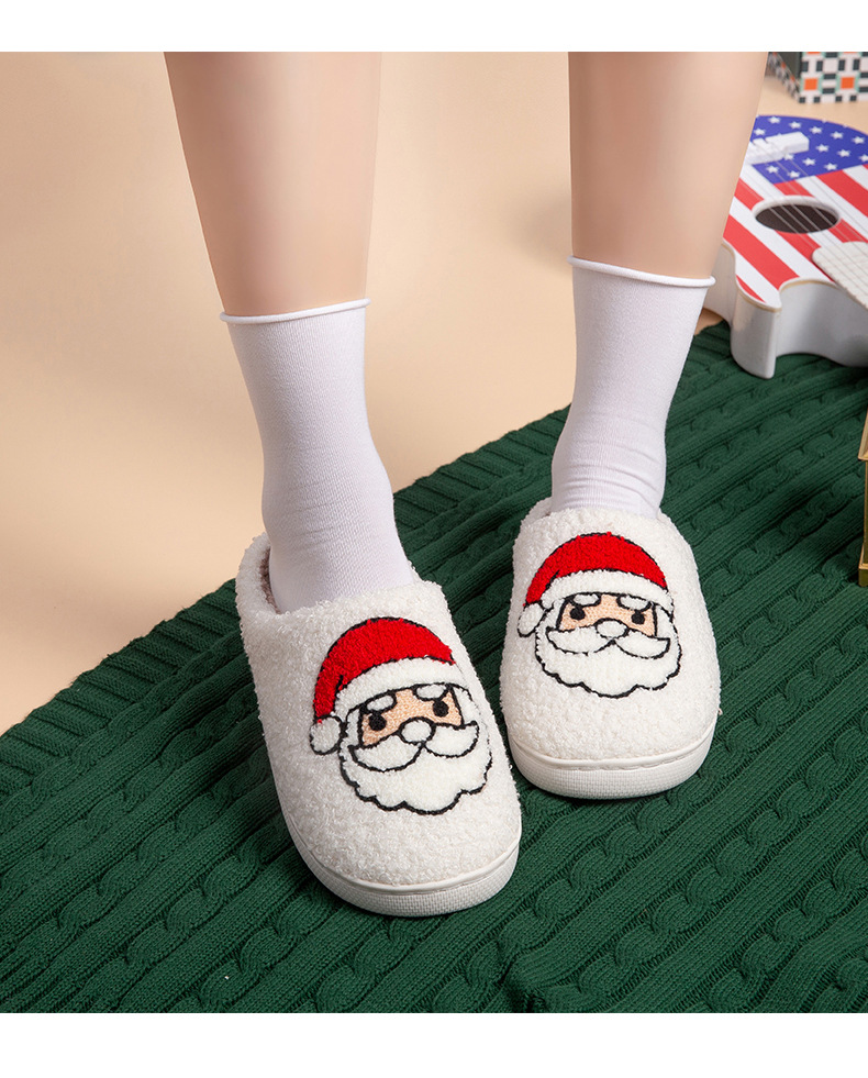 Women's Casual Basic Santa Claus Round Toe Cotton Slippers display picture 4