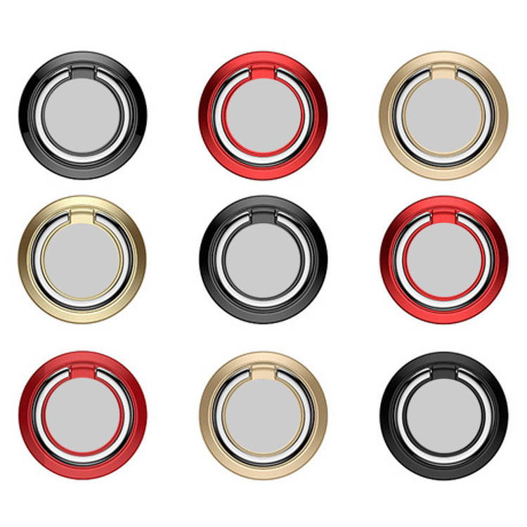 Explosive round ring mobile phone bracket LOGO gift creative ring buckle bracket universal lazy car bracket
