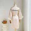 For bridesmaid, champagne color