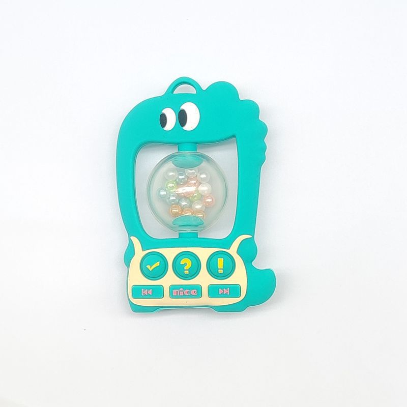 Anillo de goma de diente para bebés pequeños, campana tranquilizadora, juguetes para bebés de 0 - 1 años de edad, agarre y mordida palillos molares para la educación temprana.