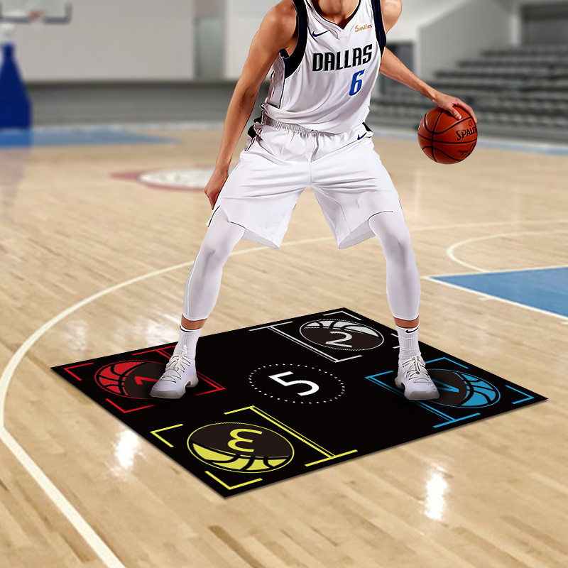Fábrica al por mayor de baloncesto paso estera de entrenamiento bola interior control auxiliar de aislamiento de sonido Mat Fitness Deportes de goma antideslizante mat