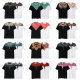 MARCELO Correct MB Wings Short-sleeved Classic Feather T-shirt Marcelo European and American Fashion Brand Men's and Women's Half-sleeved tee