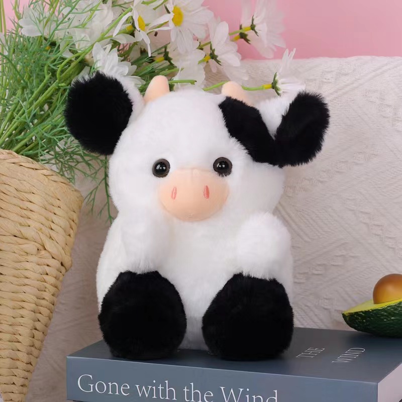 Muñecas transfronterizas, juguetes de peluche, belle vaca de fresa, regalo de vaca de fresa encantadora