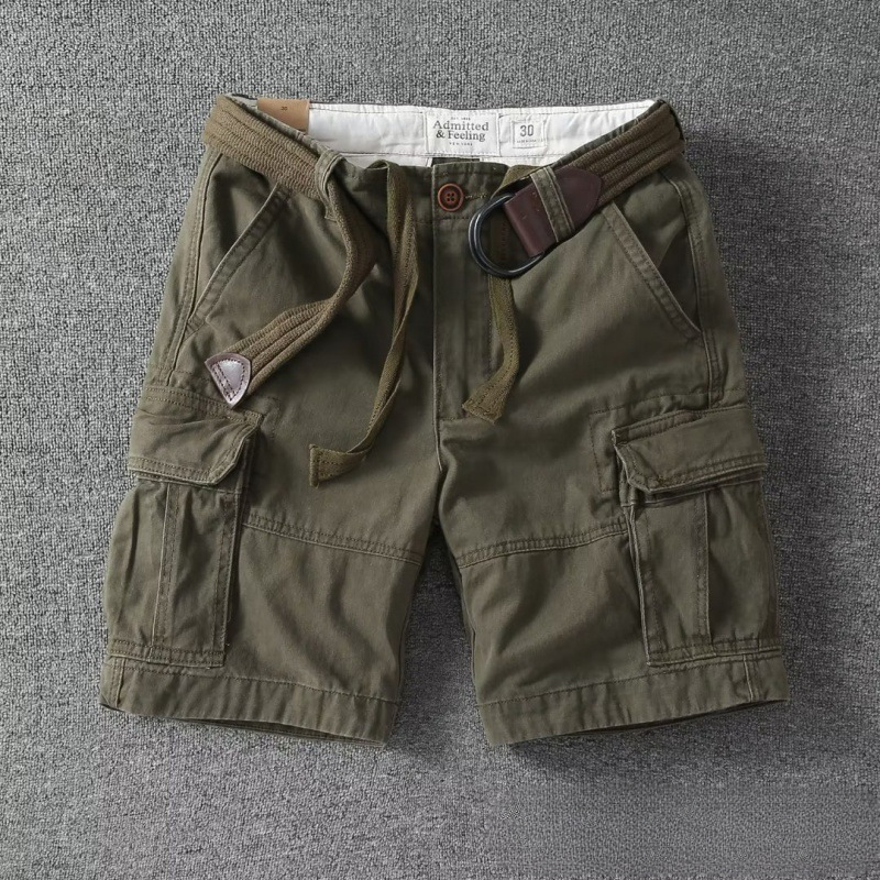 2024 New Summer Casual Shorts Loose Camouflage Overalls Men's Youth Straight-Leg Men's Pants Manufacturer Wholesale