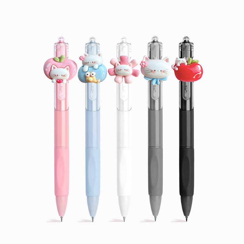 Bolígrafo de alto valor Hello Kitty Butter Bear Bolígrafo de góner Personalizado de alta calidad Bolígrafo de firma de corazón de niña estudiante