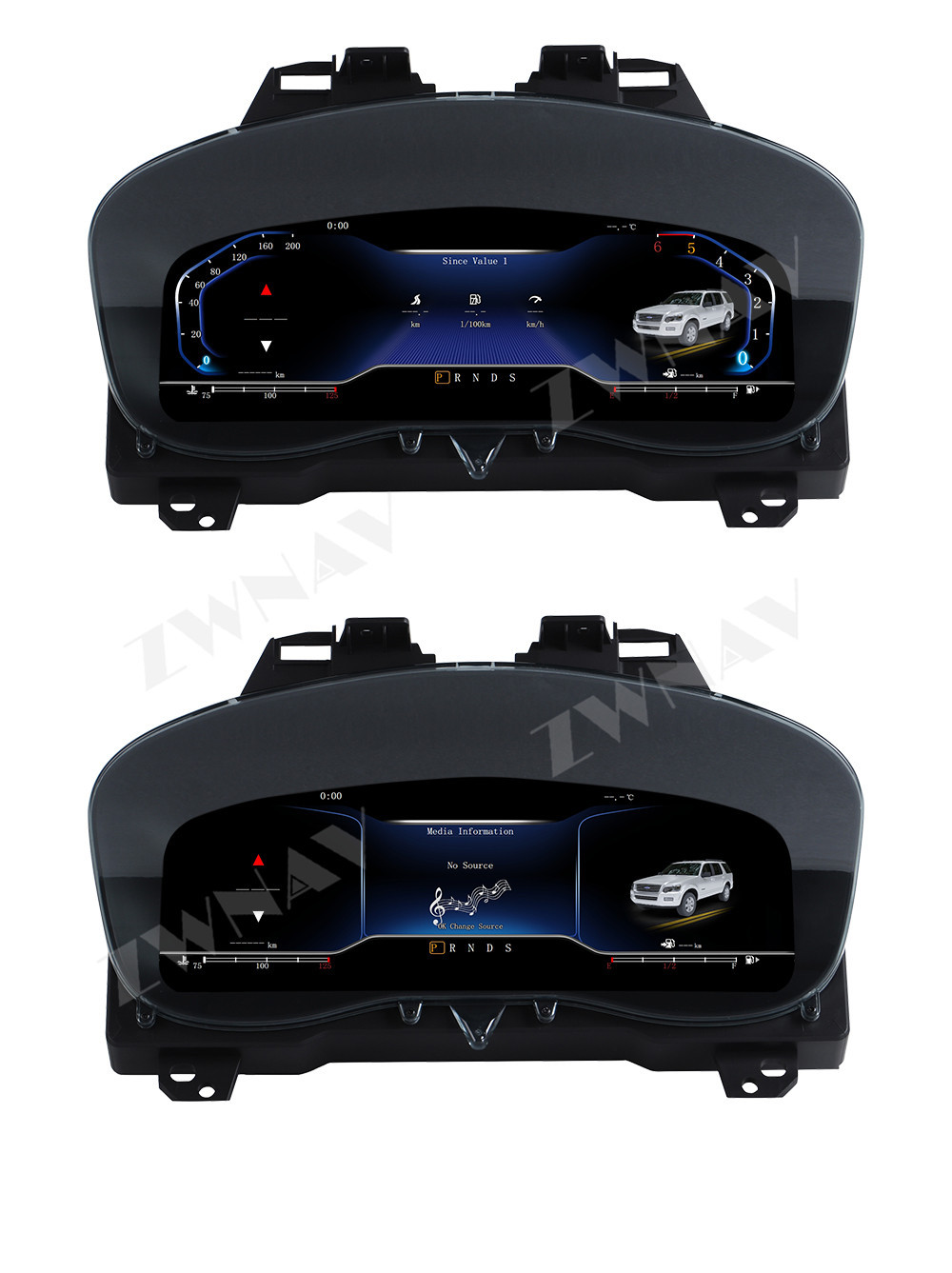 Applicable to 2017-2018 Ford Explorer upgrade to full LCD dashboard 12.3inch Multiple UI odometer