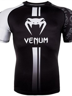 UFC men's short-sleeved MMA mixed martial arts training Sanda wears tight venom