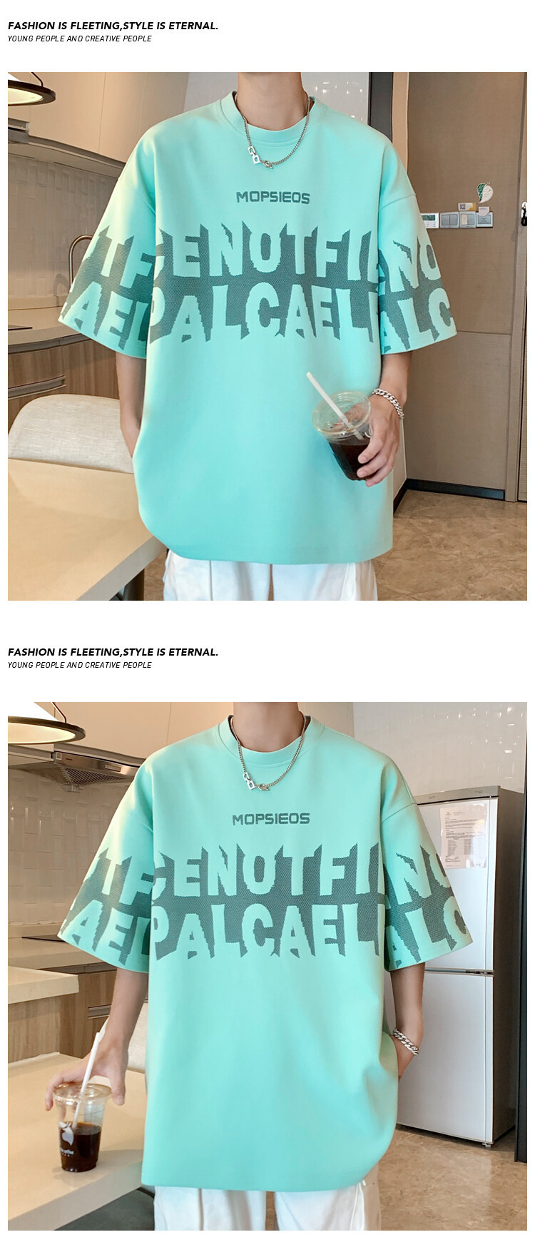 Trendiges Herren T-shirt Im Oversize Look Für Den Sommer_voghion.com