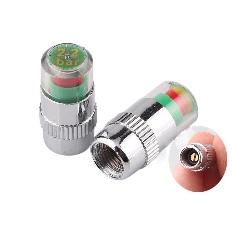 Coche inalámbrico tapa de presión de los neumáticos de la válvula del medidor de presión de neumáticos Monitor de vacío tapa del neumático externo Detección de presión de aire tapa de advertencia