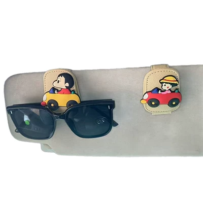 Seat, New Cartoon Sun Visor, Car Glasses Clip/Bill Clip