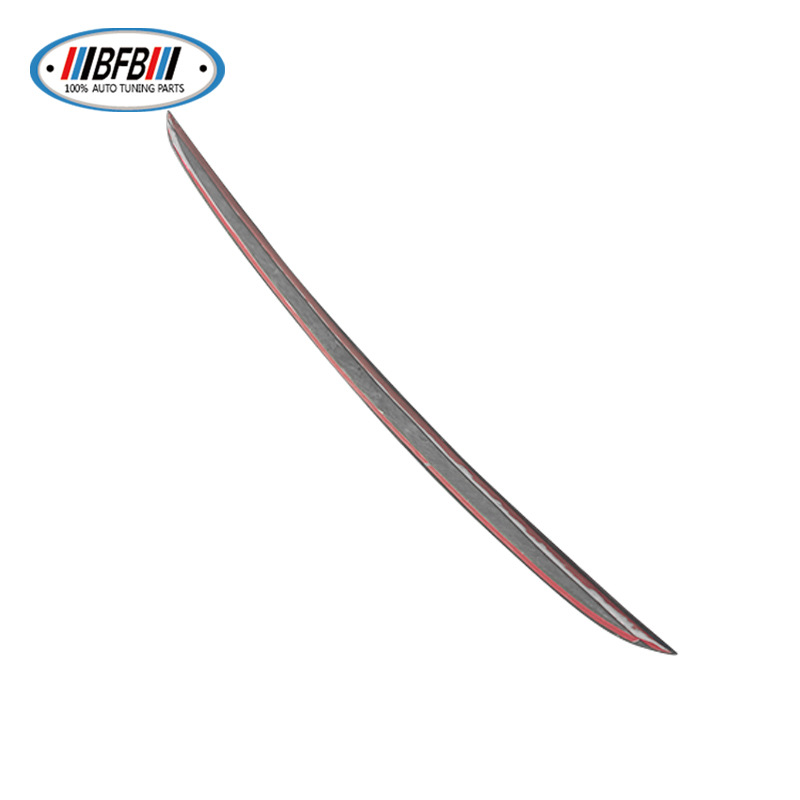 100% Real Carbon Fiber Forged Rear Trunk Trim Tailgate Strip Tail Door Trim for Tesla Model X - Rear Trunk Decoration Modification