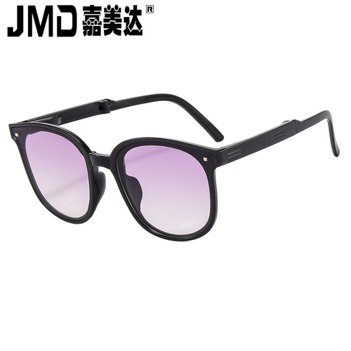  Xiaohongshu new folding anti-UV sunglasses ins internet celebrity trend folding sunglasses batch