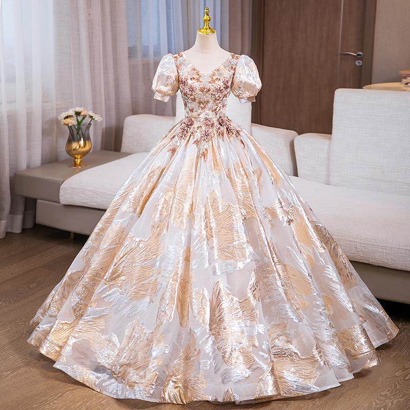 Evening Dress for Female Students, Suitable for Art Exams, Solo Performances, High-End Elegant Princess Dress, Adult Ceremony, Annual Meeting Host