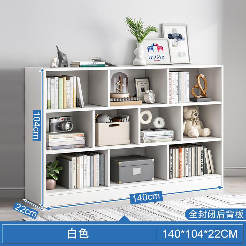 Estantería estante piso de juguete gabinete de almacenamiento estantería baja multi-capa armario sub-estante del Gabinete de celosía Rack de lectura