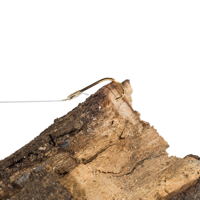 Pequeño gancho de pesca de banda blanca atado conjunto 0.30.50.8 línea de manga de oro doble gancho de línea de productos acabados de equipos de pesca suministros