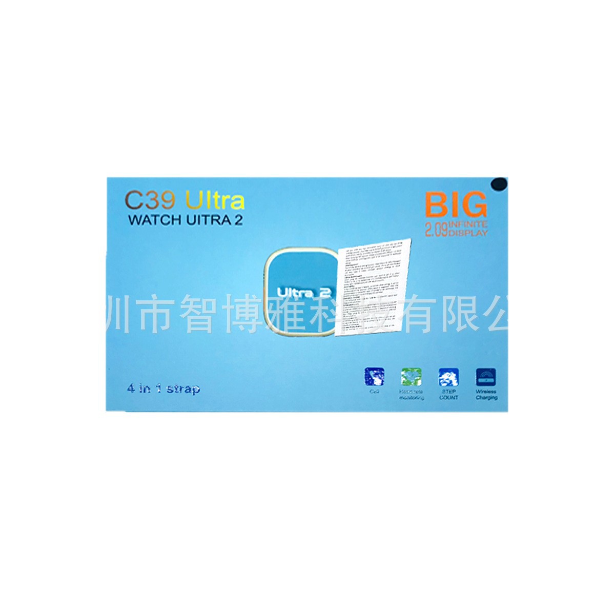 C39promax reloj inteligente 4-en-1 llamada Bluetooth reloj ritmo cardíaco deportes paso contando reloj fábrica