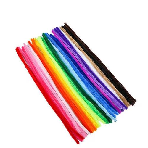 Single-color twist stick hair root encrypted bouquet DIY material package hair strip kindergarten macaron color wholesale 