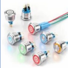 FP22MM������Դ���Ʋ���ְ�ť����/�Ը�λIP65���ػ��ε�Դ���