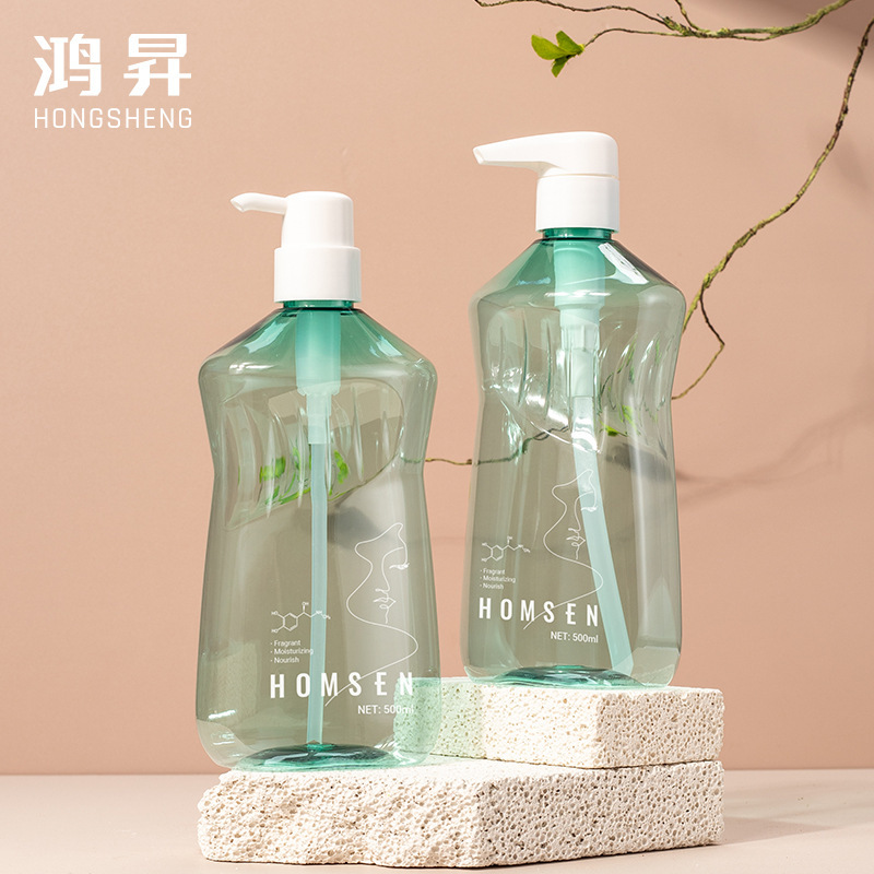 pet500mlS形塑料瓶 洗手液瓶按压瓶 洗发水沐浴露化妆品瓶