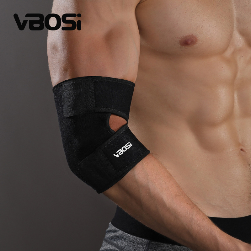 Sports Elbow Pads for Men, Fitness Arm Joint Sleeves, Compression Fixation, Outdoor Basketball and Tennis Sports Protective Gear, Factory Wholesale
