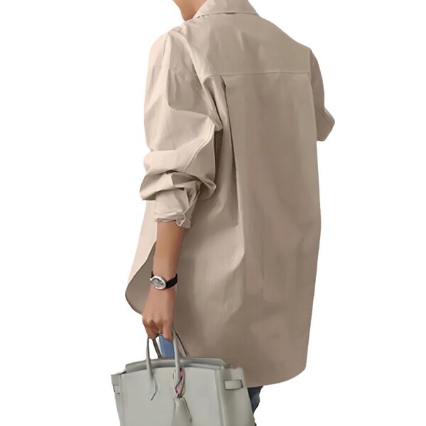 Elegant fashionable solid color shirt