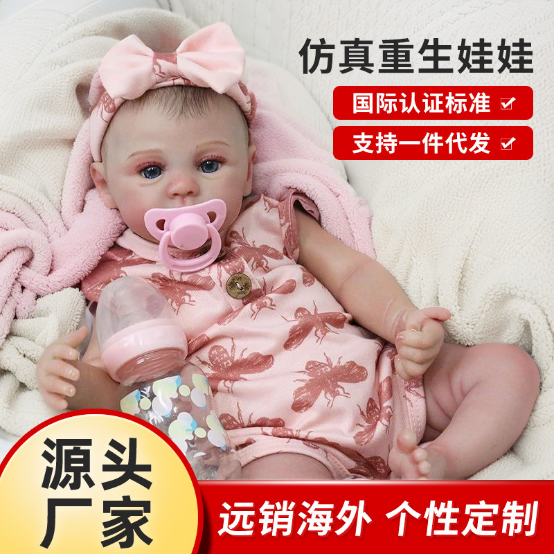 Cross-Border Artificial Baby Doll Madow Series Hand-Painted 3D Skin Full Glue Body Artificial Reborn Doll Cross-Border Artificial Baby Doll Madow Series Hand-Painted 3D Skin Full Glue Body Artificial Reborn Doll