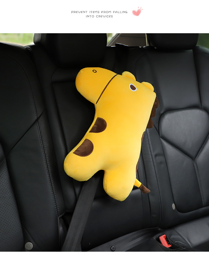 Cartoon car seat belt shoulder protective cover children's anti-tightening neck car shoulder protective cover cute car interior supplies