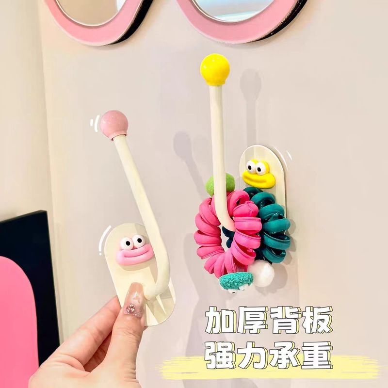 多巴胺香肠嘴浴室挂钩免打孔强力承重粘胶门后无痕挂钩卫生间粘钩|undefined