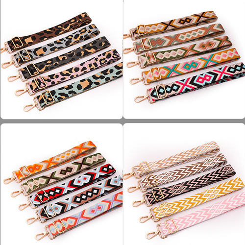 Cross-border braided shoulder strap new bohemian style type finished webbing support suitable for single shoulder crossbody bag