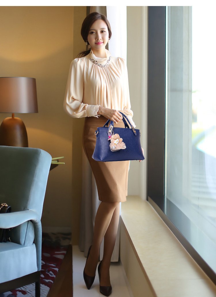 New Bear four-piece set, European and American trend women's single-shoulder bag, crossbody and hand-carry bag, cross-border one-piece delivery worldwide undefined