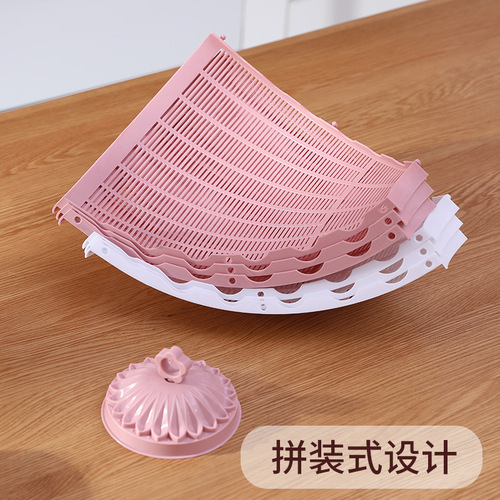 Internet celebrity vegetable cover new household artifact summer vegetable cover anti-fly folding removable and washable table leftover food cover