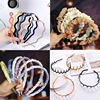 Wavy hair accessory, plastic non-slip universal headband for face washing, Korean style, internet celebrity, simple and elegant design