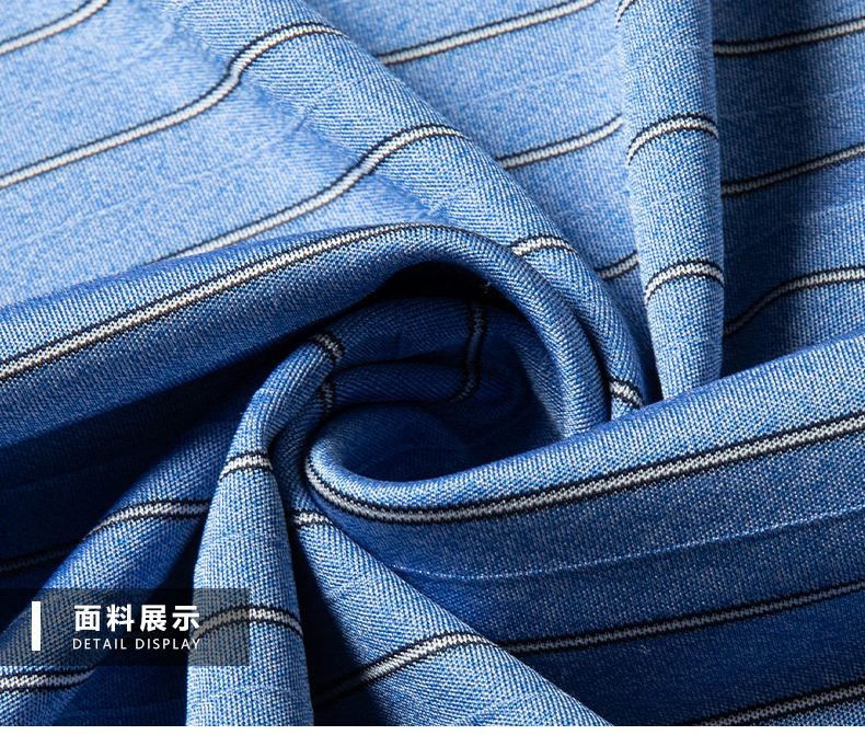 Áo polo nam tay ngắn tơ tằm 100% cổ bẻ trơn màu công sở — Bầu trời xanh JS1601077-9 chi tiết 19