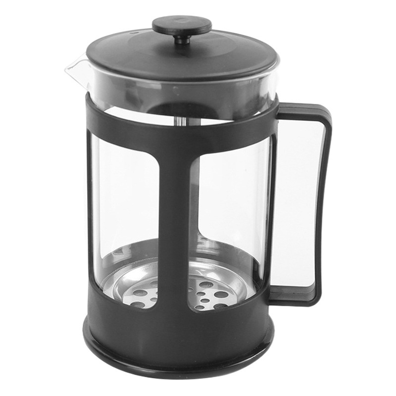 Cross-Border E-Commerce Stainless Steel Filter Tea Maker Heat-Resistant High Borosilicate French Press Pot Hand-Brewed Coffee Pot Wholesale