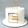 Cross -border INS style Happy Birthday Cake Side Ak clan decorative birthday happy birthday cake decoration