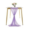 Nordic wedding chiffon table flag festival party tablecloth decoration wedding table flag solid chiffon table flag wedding wholesale