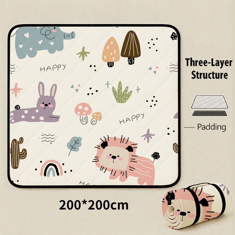 Extra Thick Picnic Mat, Moisture-Proof Mat, Thickened Camping Mat, Park Lawn Ultrasonic Tent Inner Mat, Waterproof Outdoor Floor Mat