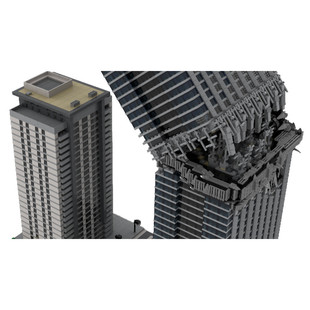 Moc-143659 Skyscraper Collapse Building Toy Set 12294 Particle Count